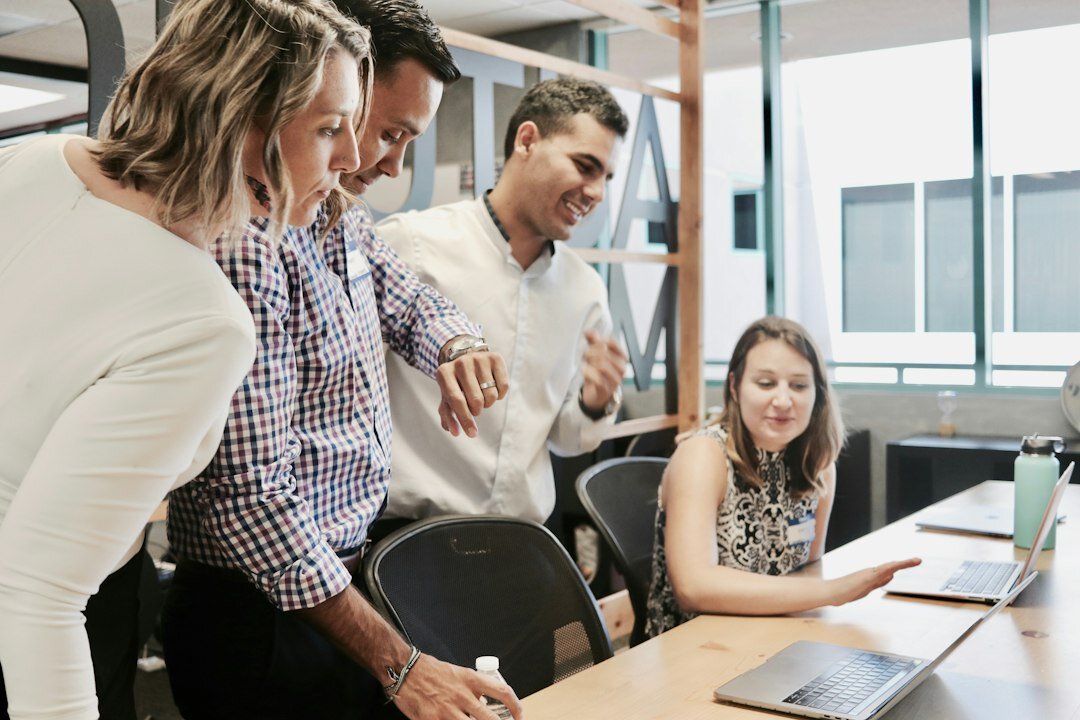 colleagues collaborating at work